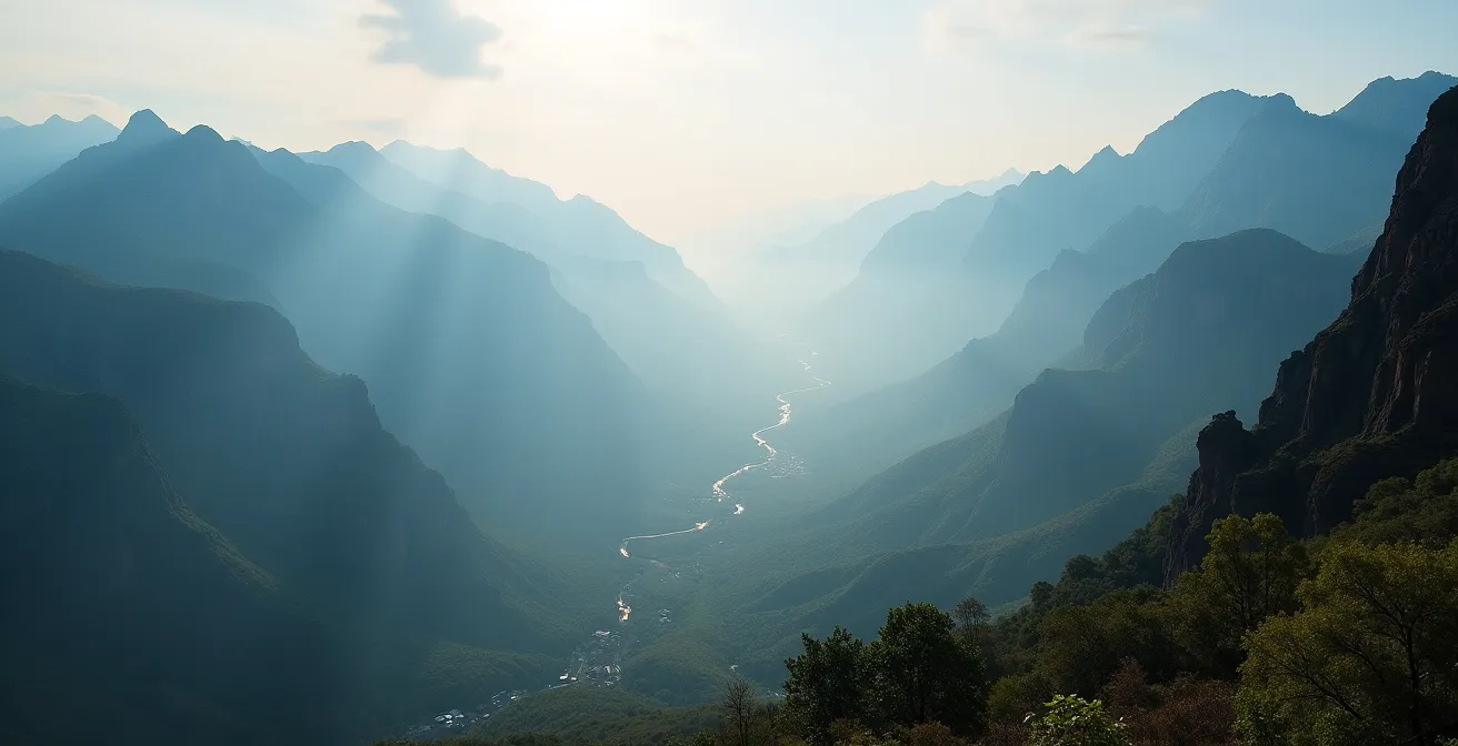 Vue panoramique du cirque de Mafate, ancien refuge des esclaves marrons