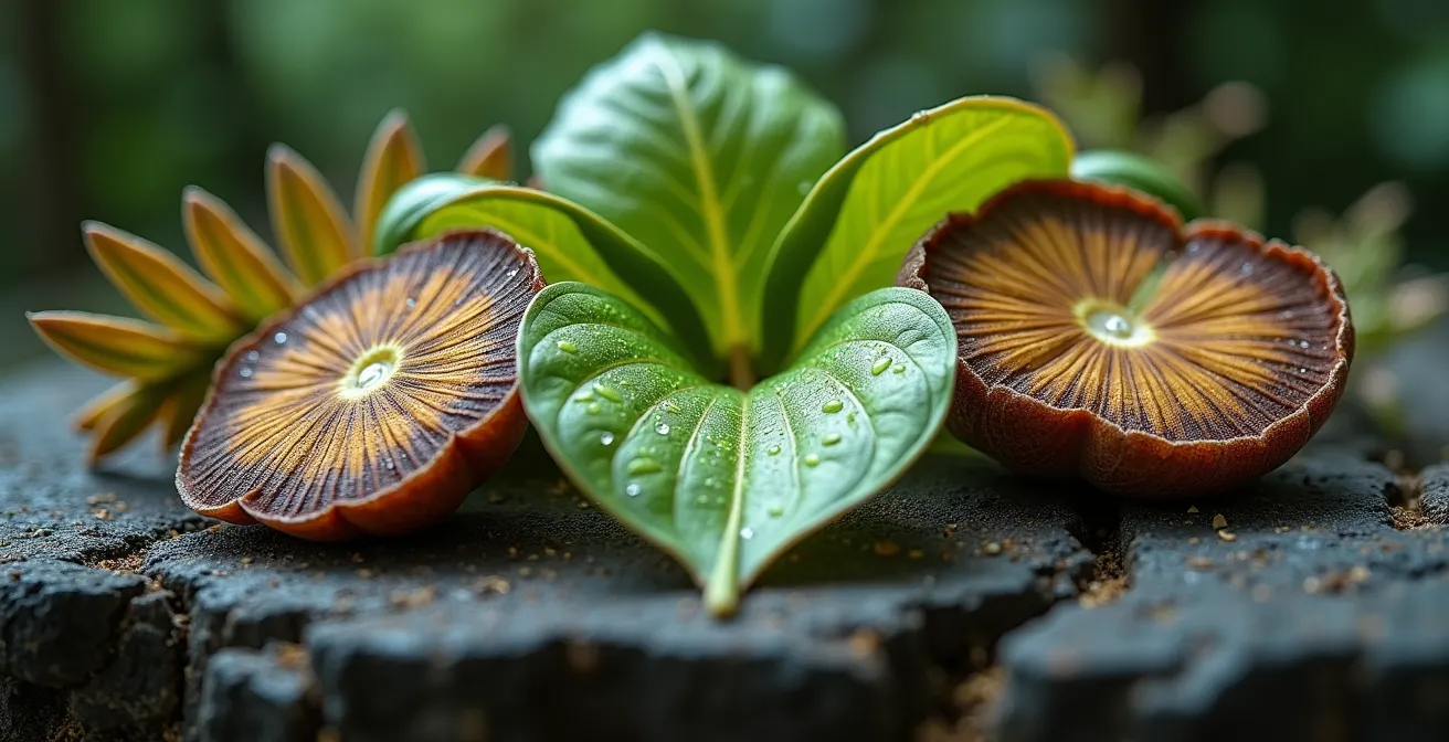 Composition de plantes endémiques de La Réunion utilisées par les marrons pour survivre dans la forêt