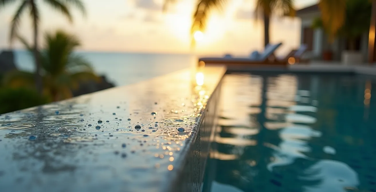 Villa 4 épis avec piscine à débordement face à l'océan à Saint-Gilles-les-Bains